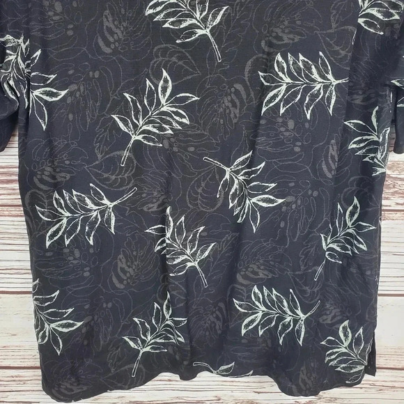 Island Republic Mens Large 100% Silk Short Sleeve Tropical Hawaiian Shirt #184 - Picture 7 of 8